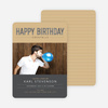 Cocktail Themed Birthday Party Invitations - Grey