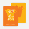Fun in the Sun invitations - Orange Sherbert