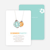 Hawaiian Luau Party Invitations - Tangerine