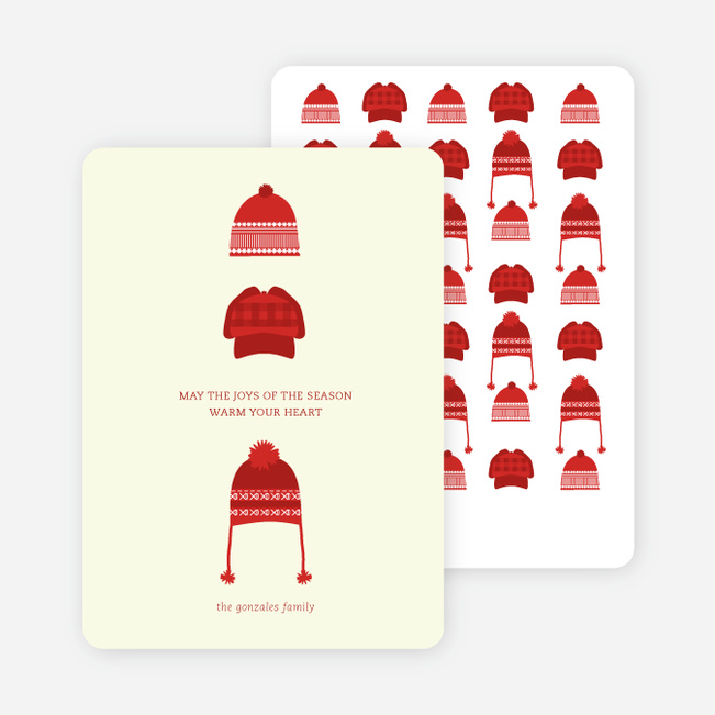 Holiday Warmth Christmas Cards - Red