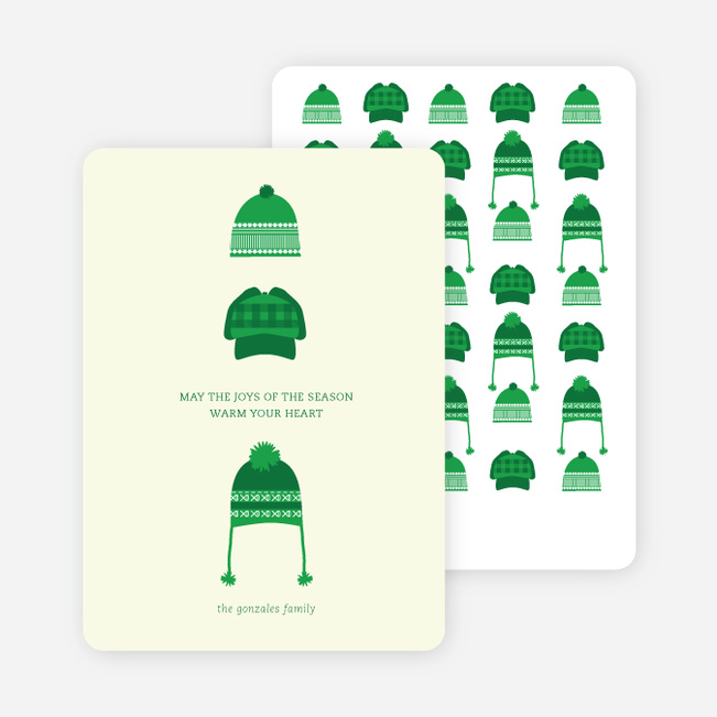 Holiday Warmth Christmas Cards - Green
