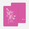 The Keys to Moving: Change of Address Cards - Hot Pink