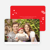 Merry Christmas Script Photo Cards - Red