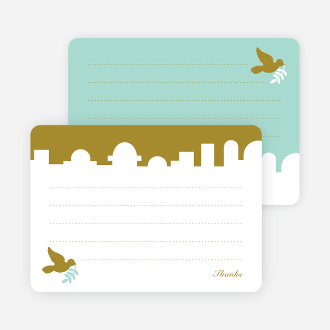 Note Cards: ‘Dove Over Bethlehem’ cards. - Olive