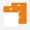 Notecards for the ‘Birdie Announcement’ cards. - Bright Orange