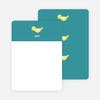 Notecards for the ‘Birdie Announcement’ cards. - Teal
