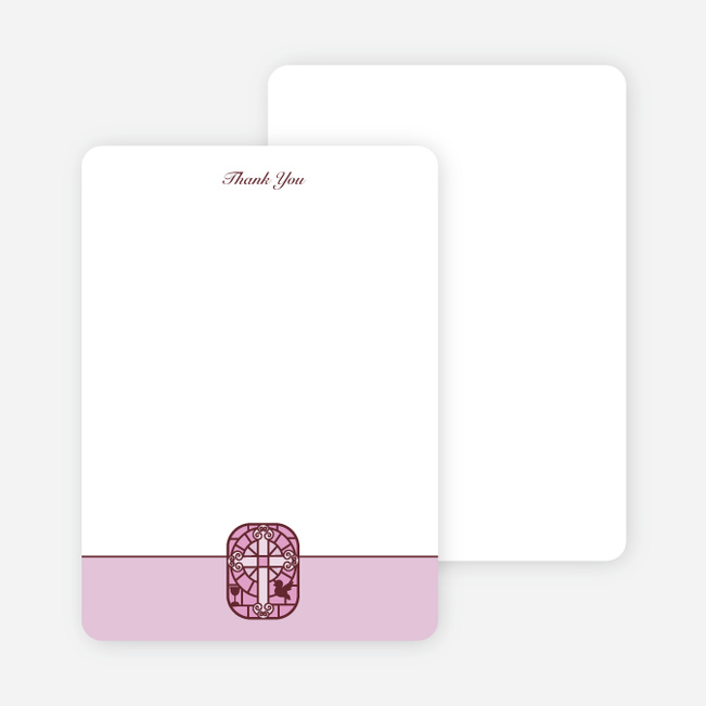 Notecards for the ‘Stained Glass’ cards. - Lavender