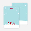 Personal Stationery for Happy Feet Penguin Birthday Invitation - Powder Blue