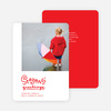 Season’s Greetings Holiday Cards by the Script - Red