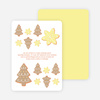 Snowflake Cookie Holiday Invitation - Ginger