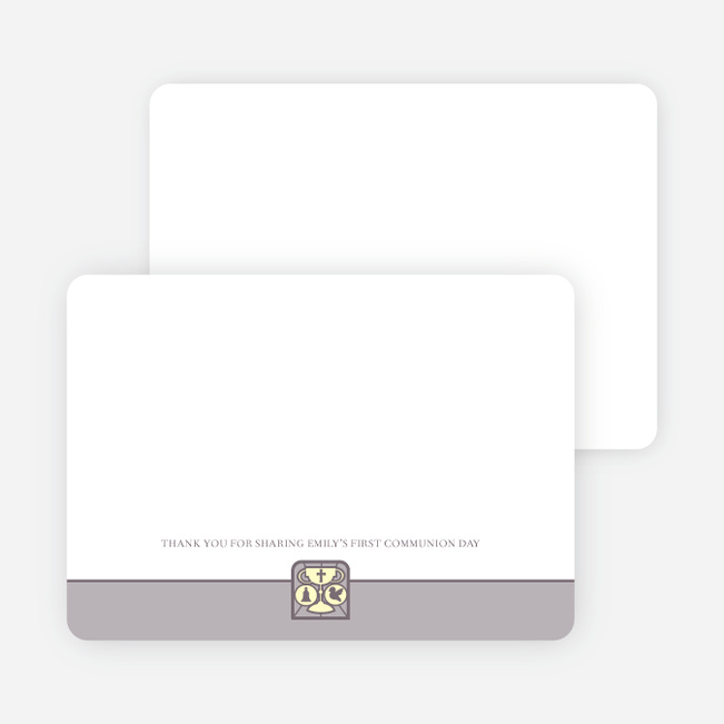 Stationery: ‘Chalice and Child’ cards. - Slate Grey