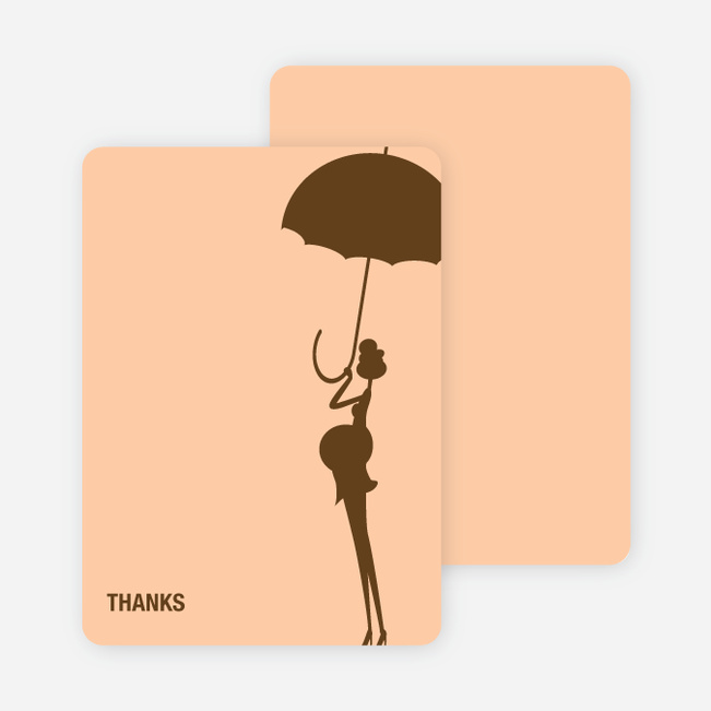Stationery: ‘Modern Maternity Shower’ cards. - Cocoa