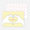 Valentine’s Day Hands form the Shape of a Heart - Yellow
