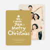 We Wish You a Merry Christmas Card - Yellow