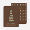 Wine Glasses and Champagne Bottles Party Invitations - Chocolate Syrup