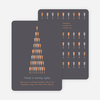 Wine Glasses and Champagne Bottles Party Invitations - Coal