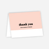 Couple’s Seal Wedding Thank You Cards - Pink