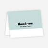Couple’s Seal Wedding Thank You Cards - Blue