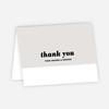 Couple’s Seal Wedding Thank You Cards - Gray