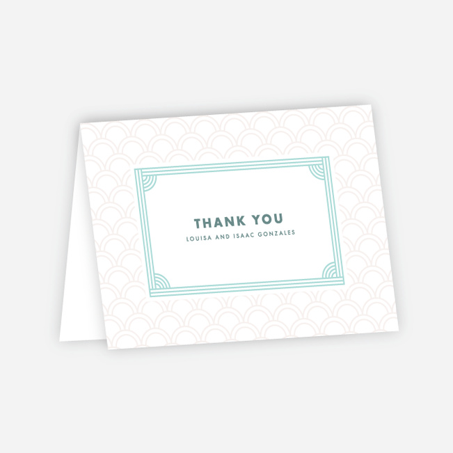 Vogue Imagination Wedding Thank You Cards - Blue