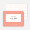 Rectangle Modernist Wedding Thank You Cards - Orange