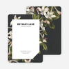 Botanical Prints Stationery - Black
