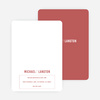 Contrast Stationery - Red