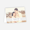 Diamond Wedding Thank You Cards - Gray