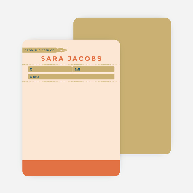 Note Card With Pen Ink and Pen Notecards | Paper Culture