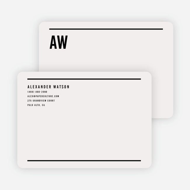 Modern Line Stationery - Beige