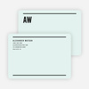 Modern Line Stationery - Green