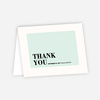 Modern Typography Wedding Thank You Cards - Green