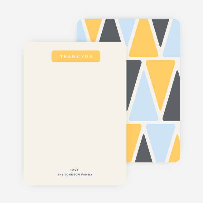 Pyramid Patterns Personal Stationery | Paper Culture