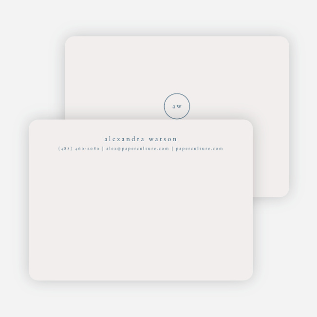 Simple & Elegant Stationery - Blue