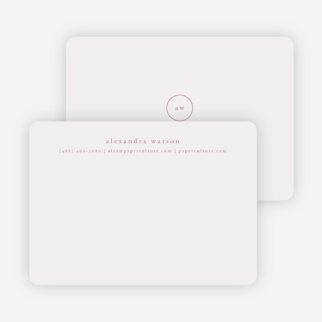 Simple & Elegant Stationery - Purple