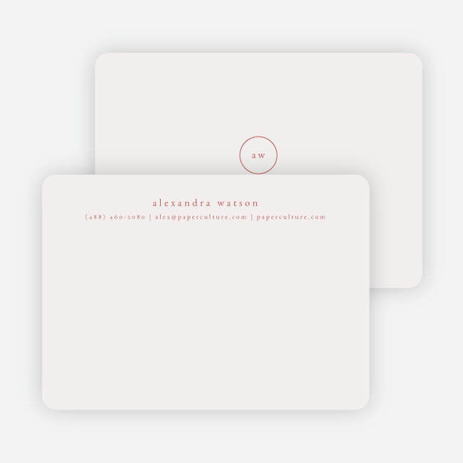 Simple & Elegant Stationery - Red