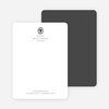 Victorian Cameo Custom Stationery - Black