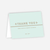 Chic Floral Wedding Thank You Cards - Green