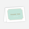 Family Crest Wedding Thank You Cards - Green