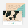 Bark Drool Woof Christmas Cards - Beige
