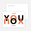 All About You Thank You Cards - Orange