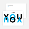 All About You Thank You Cards - Blue