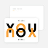 All About You Thank You Cards - Orange