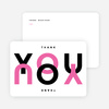All About You Thank You Cards - Purple