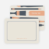 Art Lovers Canvas Personal Stationery - Beige