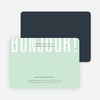 Bonjour Stationery - Green