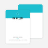 Color Block Stationery - Blue