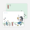 Mermaids Under the Sea Stationery - Black