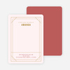 Modern Retro Frame Stationery - Red