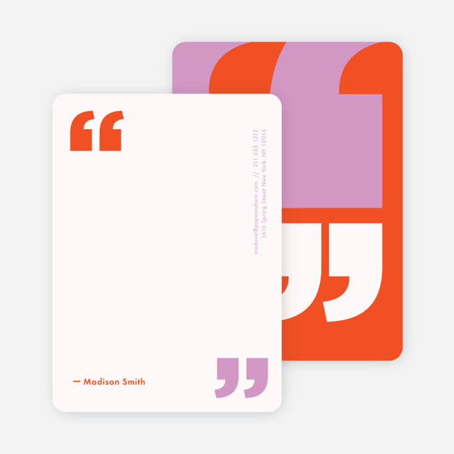 Quotable Note Cards - Orange